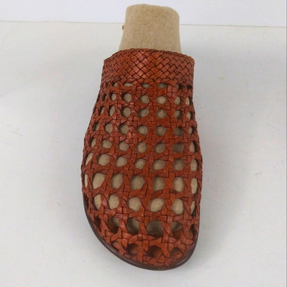 Aztec brown tan woven sandals women size 8 - Picture 3 of 8